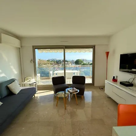 A013-apt Vue Avec Piscine Et Terrasse Lejlighed Cannes